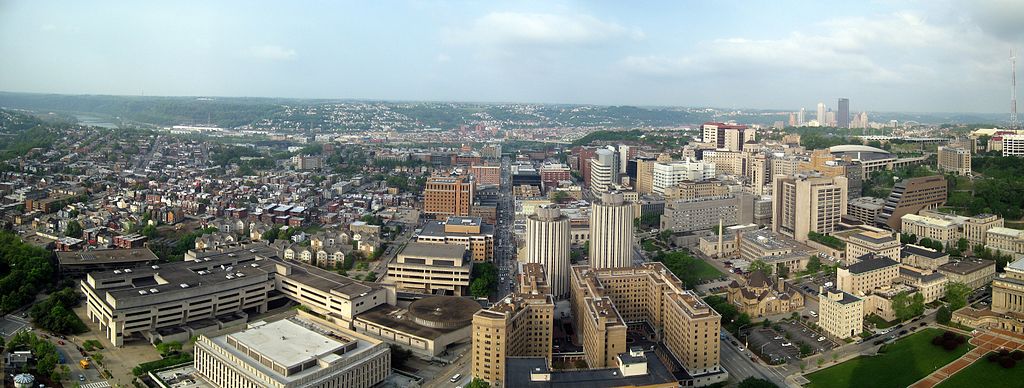 University of Pittsburgh (looking South-West) seen from the Cathedral of Learning May 14, 2010